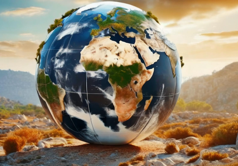 herd of goats meditarranean landscape goat farming